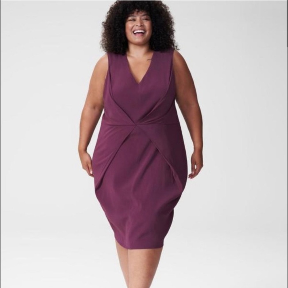 Universal Standard . Fun unique pleated dress